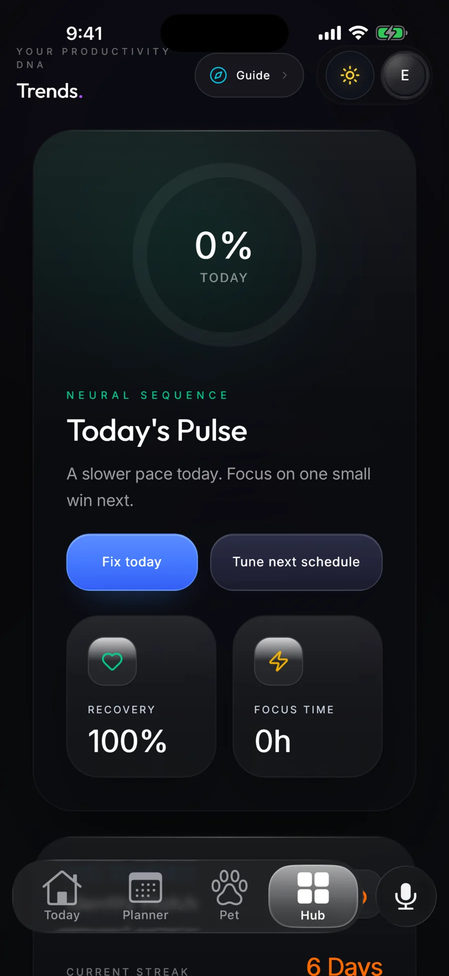 Actual Kairova trends and insights screen